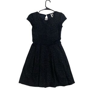 Frenchi Black Mini Fit and Flare Sparkly Dress Size XS